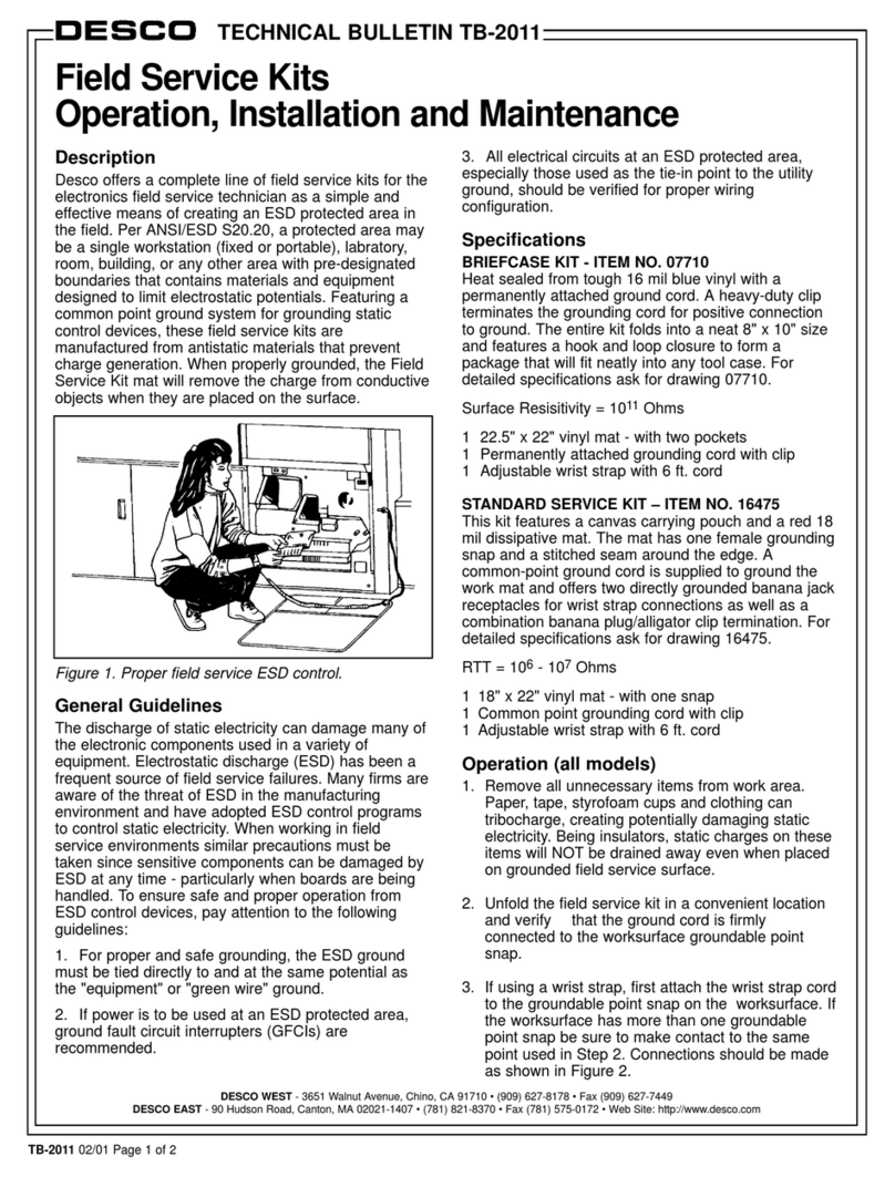 Desco 07710 Instruction Manual