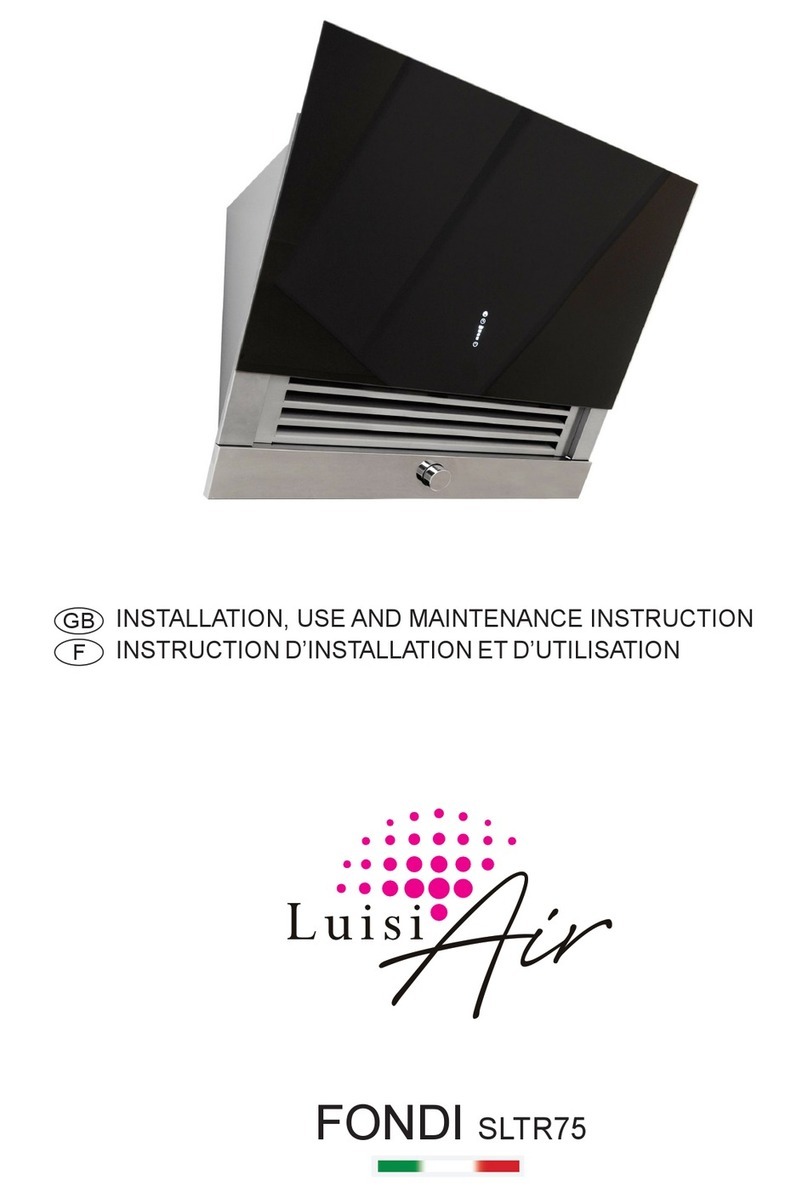 Luisi Air FONDI SLTR 75 Quick start guide