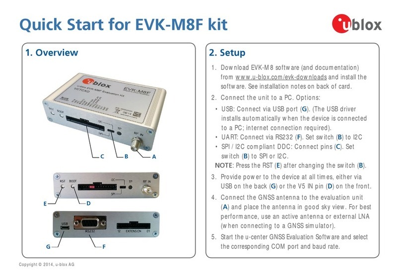 Ublox EVK-M8F quick start