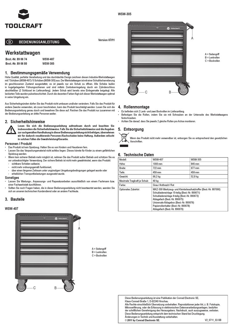 TOOLCRAFT WSW-407 User manual