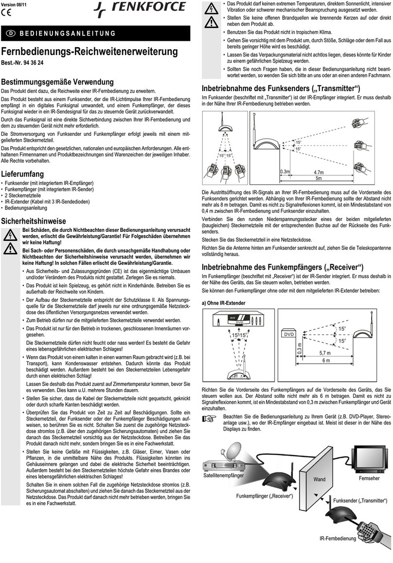 Renkforce 94 36 24 operating instructions