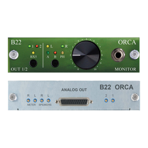 BURL B22 ORCA User manual