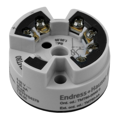 Endress+Hauser iTEMP TMT80 User manual