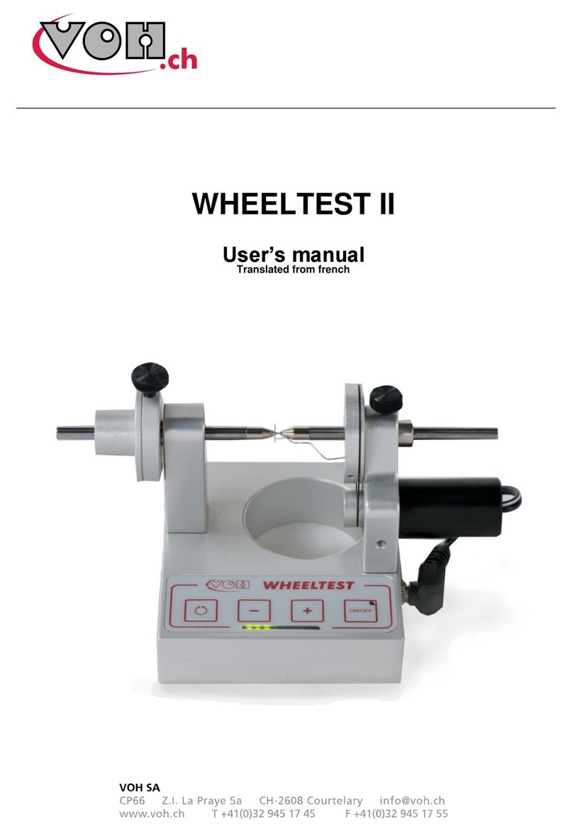 VOH WHEELTEST II user manual