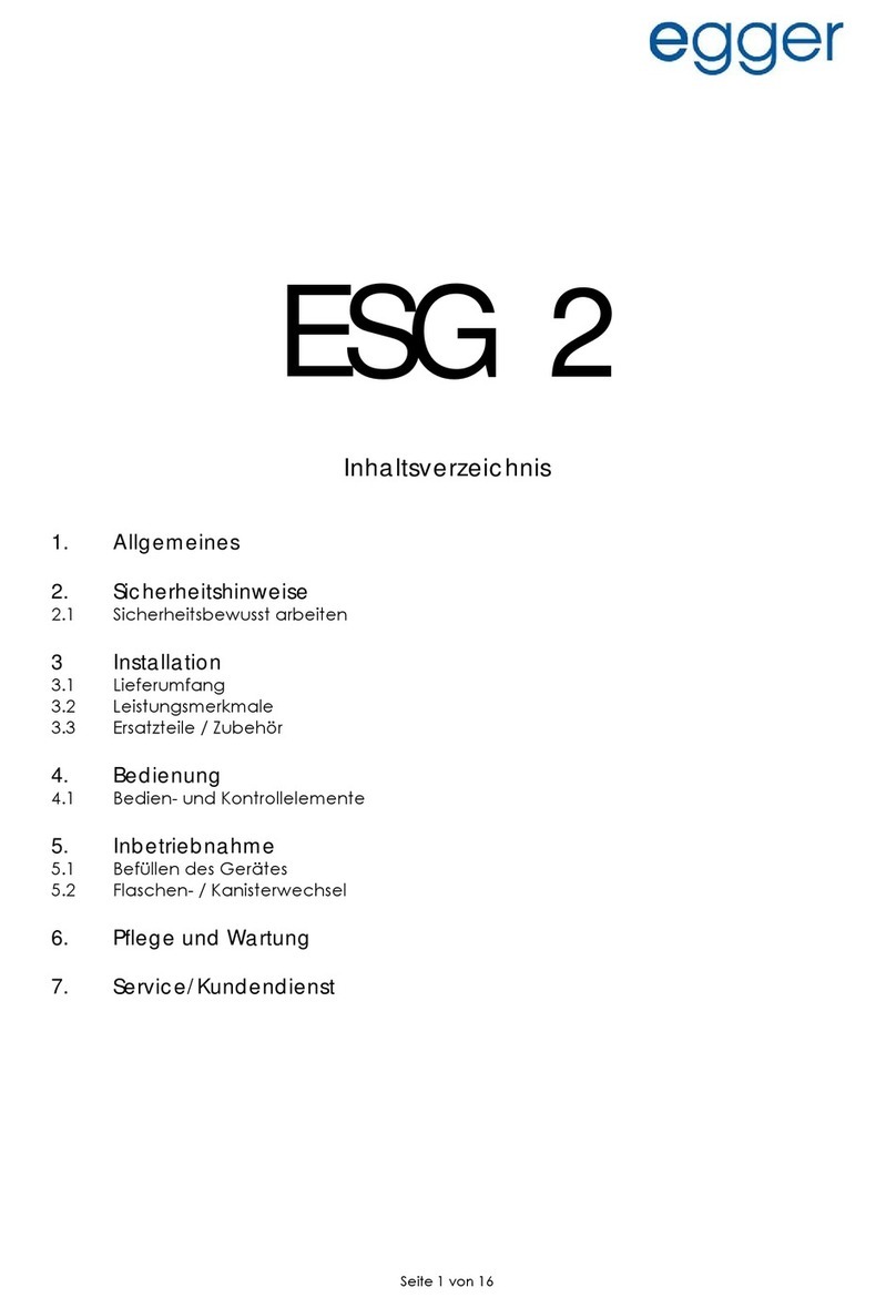 Egger ESG 2 manual