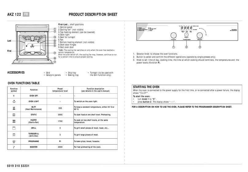 Whirlpool AKZ 122 Product description sheet