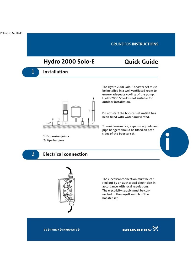 Grundfos Hydro 2000 Solo-E quick guide