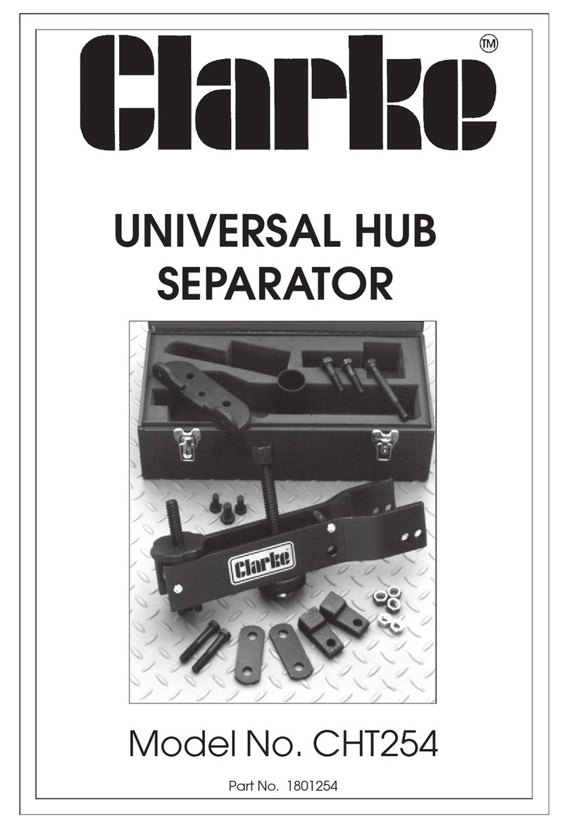 Clarke CHT254 User manual Clarke CHT254 User manual