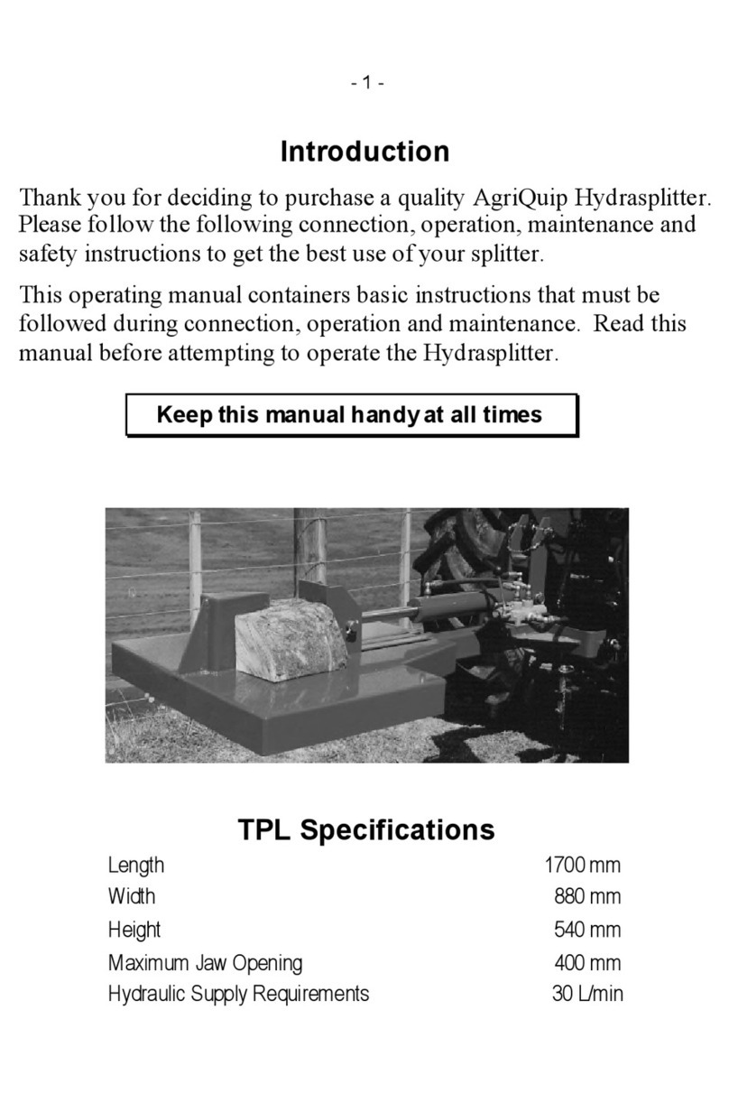 Agria Hydrasplitter TPL manual