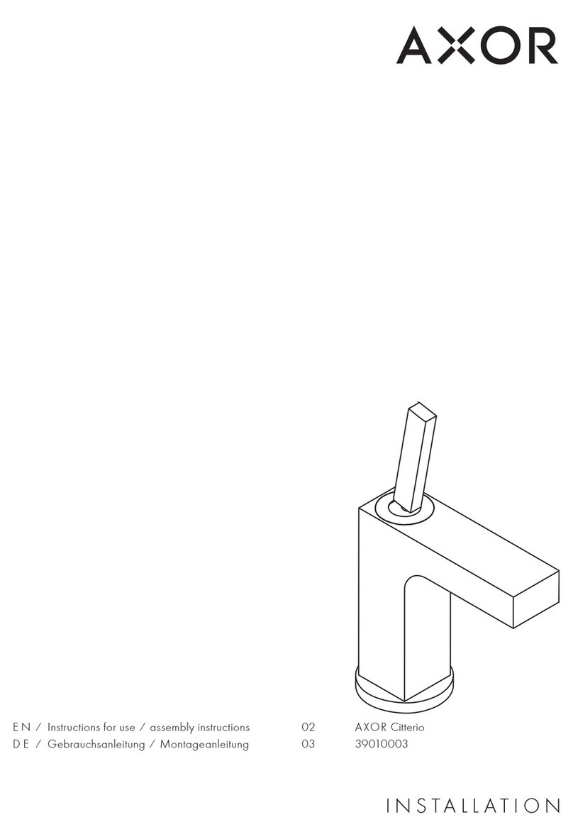 Axor Citterio 39010003 User manual
