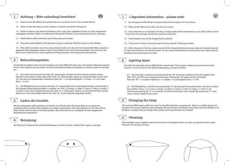 Hülsta Now! mini Birdy operating instructions
