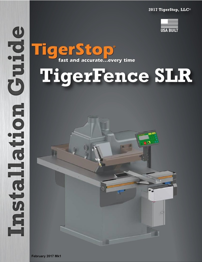 TigerStop TigerFence SLR installation guide