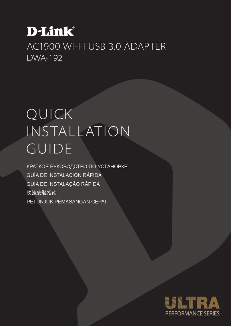 D-Link Ultra Performace Series User manual
