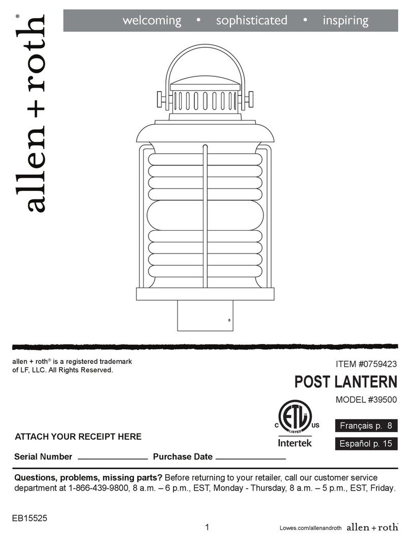 LF allen + roth 39500 User manual
