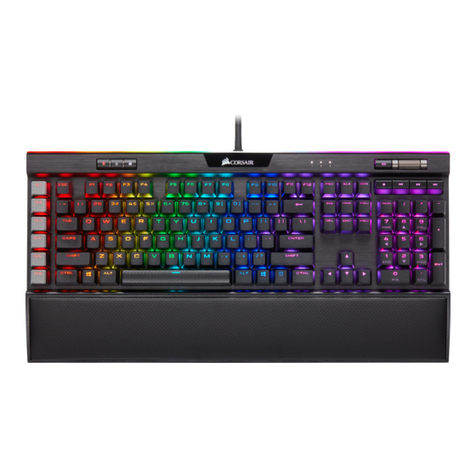 Corsair K95 RGB PLATINUM User manual