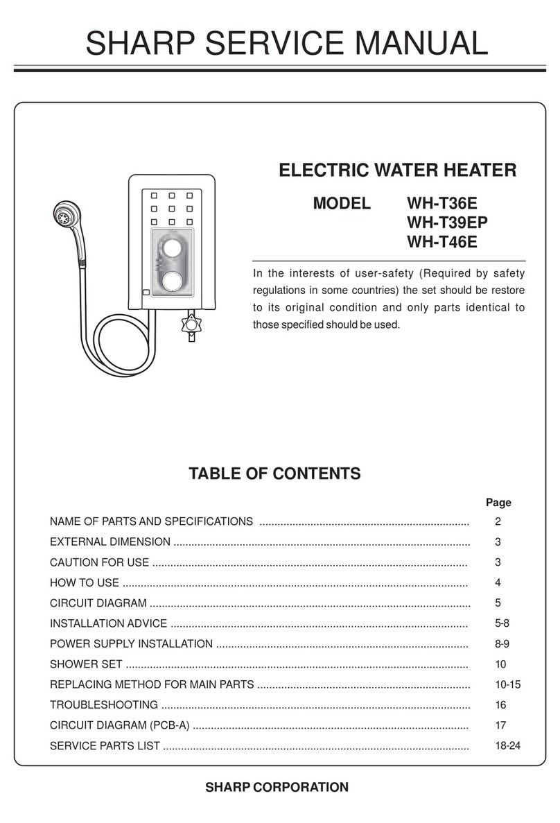 Sharp WH-T36E Service manual