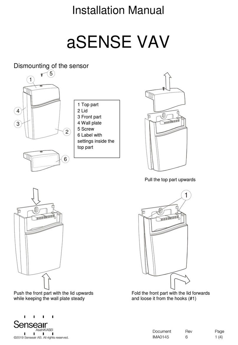 Asahi KASEI Sensair aSENSE VAV installation manual