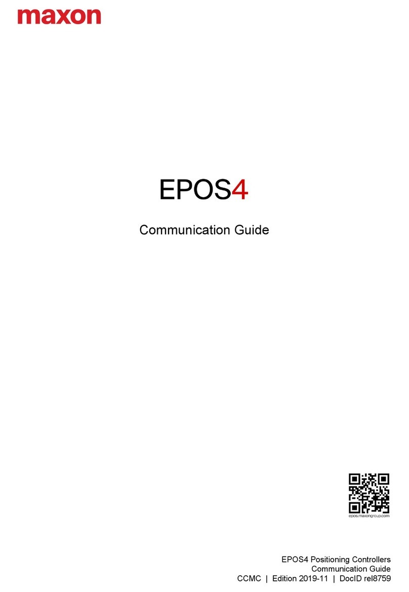 Maxon EPOS4 Use and care manual