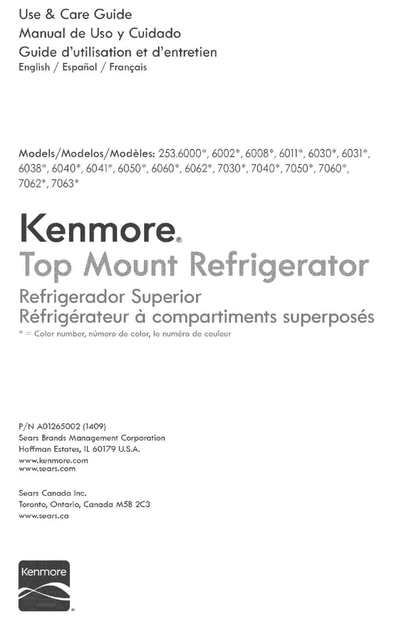 Kenmore 253.6000 Series Use & care guide