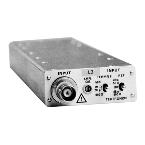 Tektronix L3 User manual
