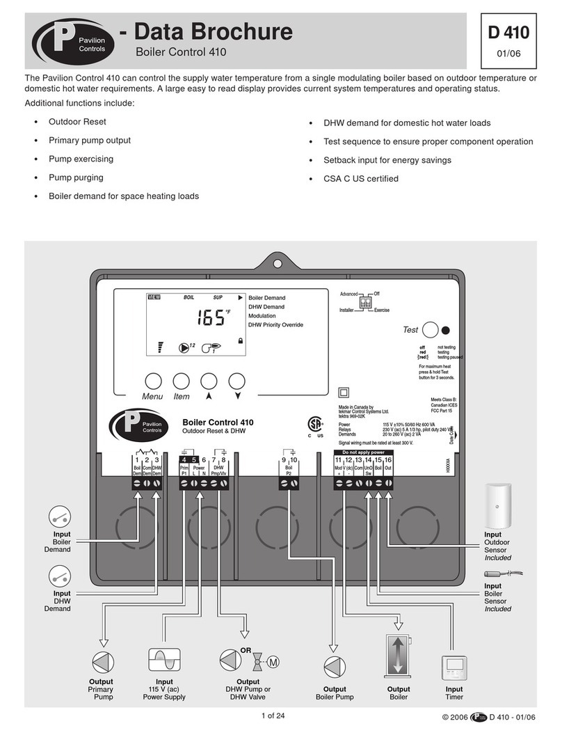 Aegis Pavilion Control 410 User manual
