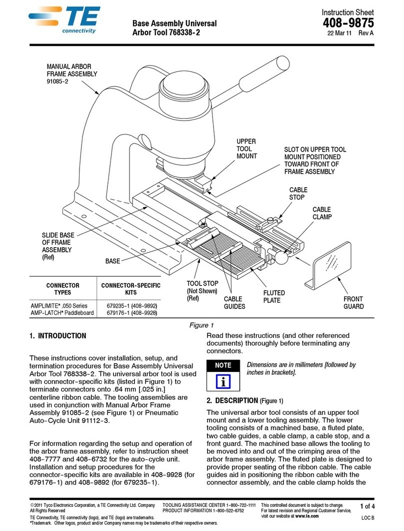 TE Connectivity 768338-2 instruction sheet