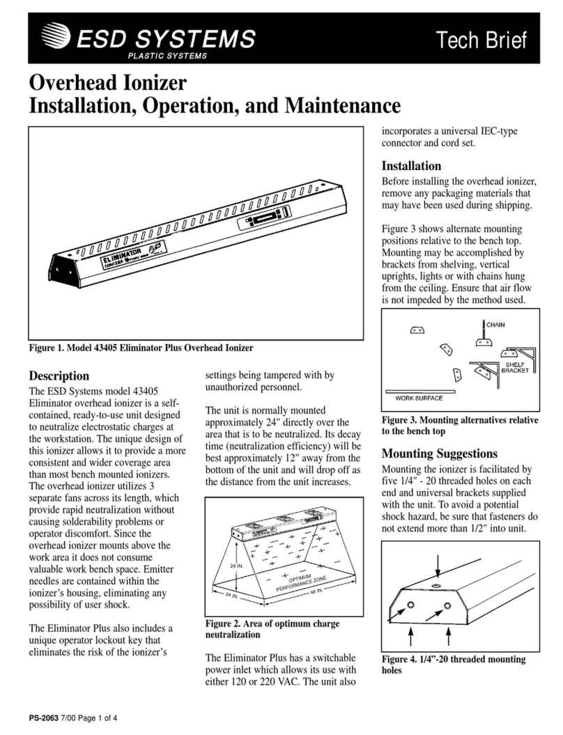 ESD SYSTEMS Eliminator Plus Installation and operating instructions
