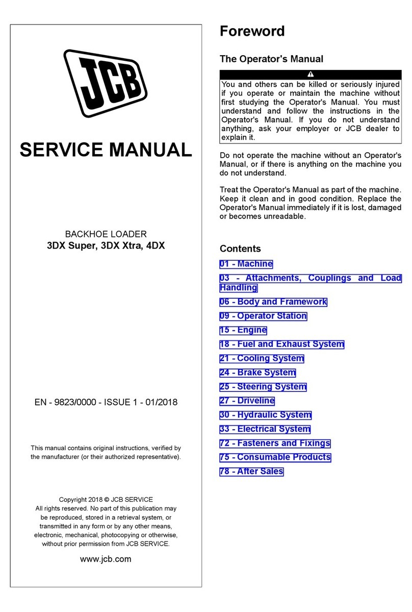 jcb 3DX Super User manual