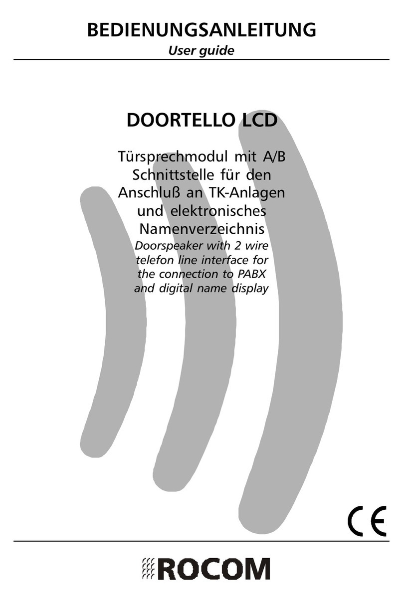 Rocom DOORTELLO LCD user guide