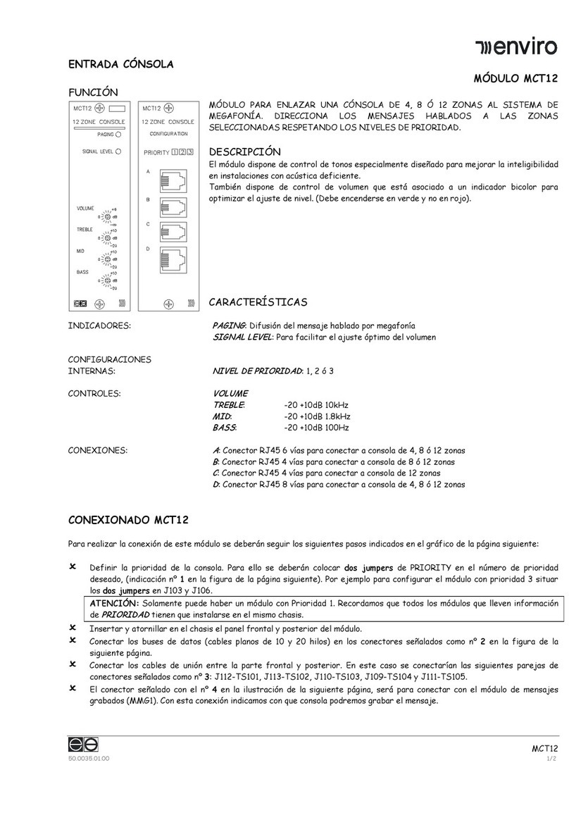 Enviro MCT12 manual
