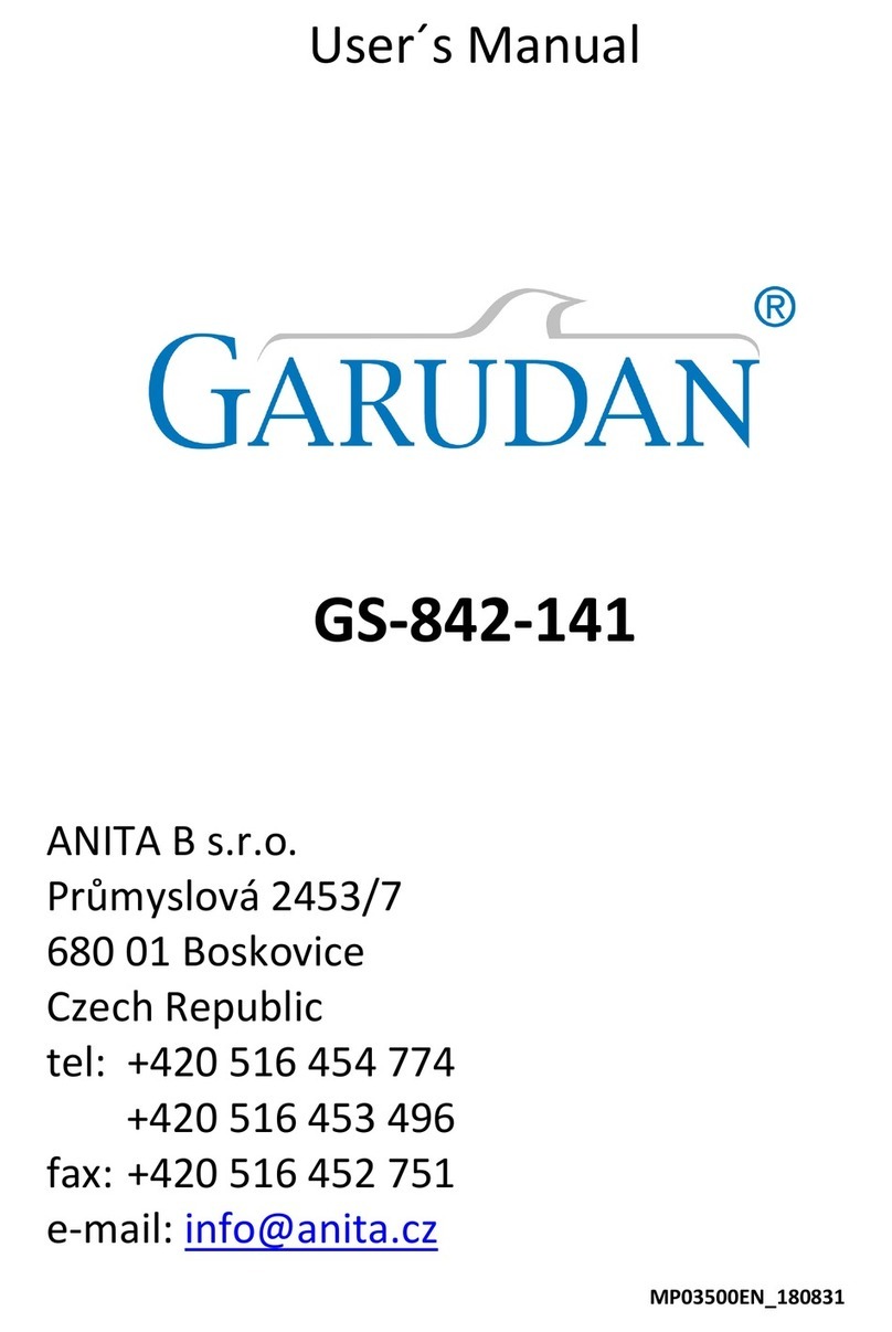 Anita Garudan GS-842-141 user manual