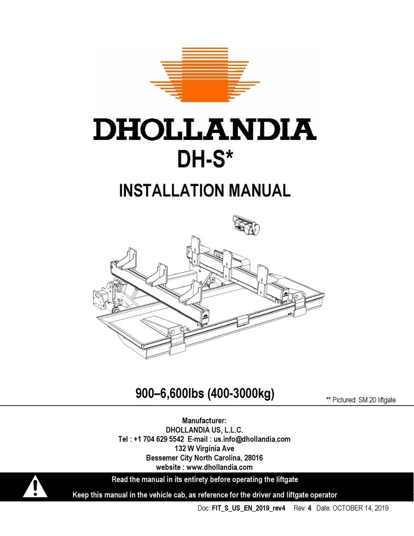 Dhollandia DH-S Series installation manual