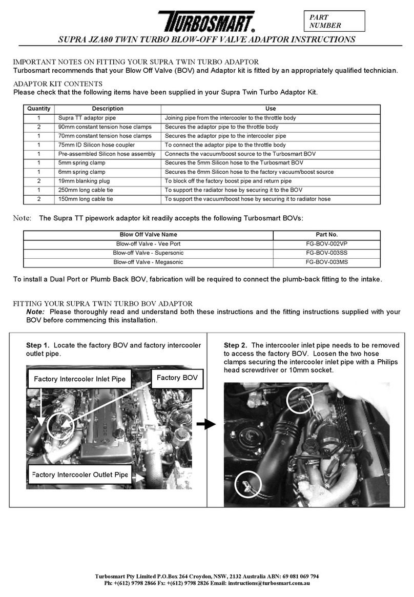 Turbosmart SUPRA JZA80 TWIN User manual