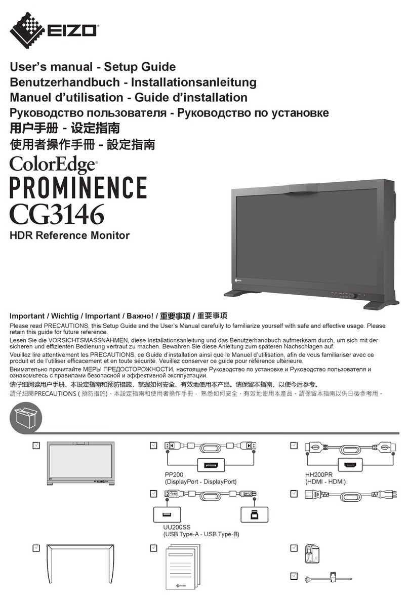 Eizo ColorEdge PROMINENCE CG3146 User manual