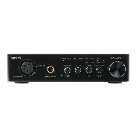 Fostex HP-A4BL Use and care manual