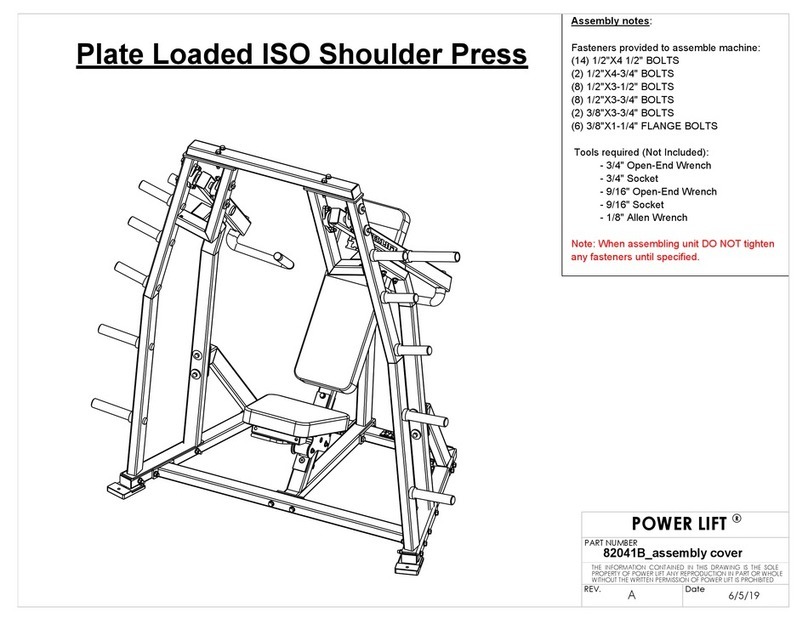 Power Lift Plate Loaded ISO Shoulder Press Assembly instructions