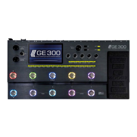 Mooer GE300 quick start guide