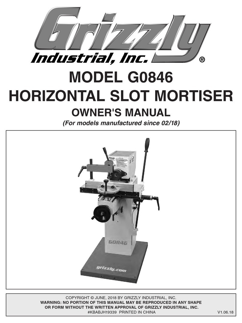 Grizzly G0846 owner's manual
