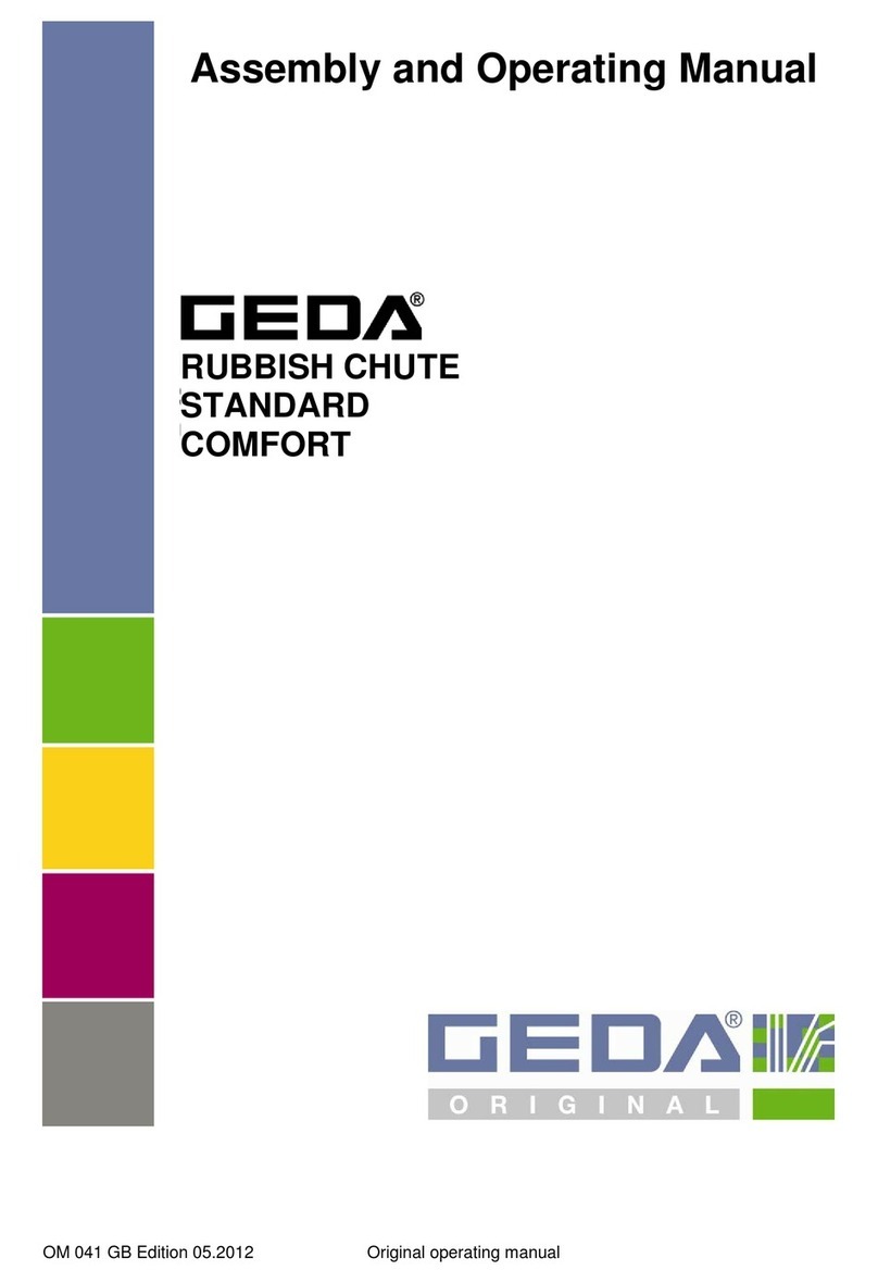 GEDA STANDARD Assembly and operating manual