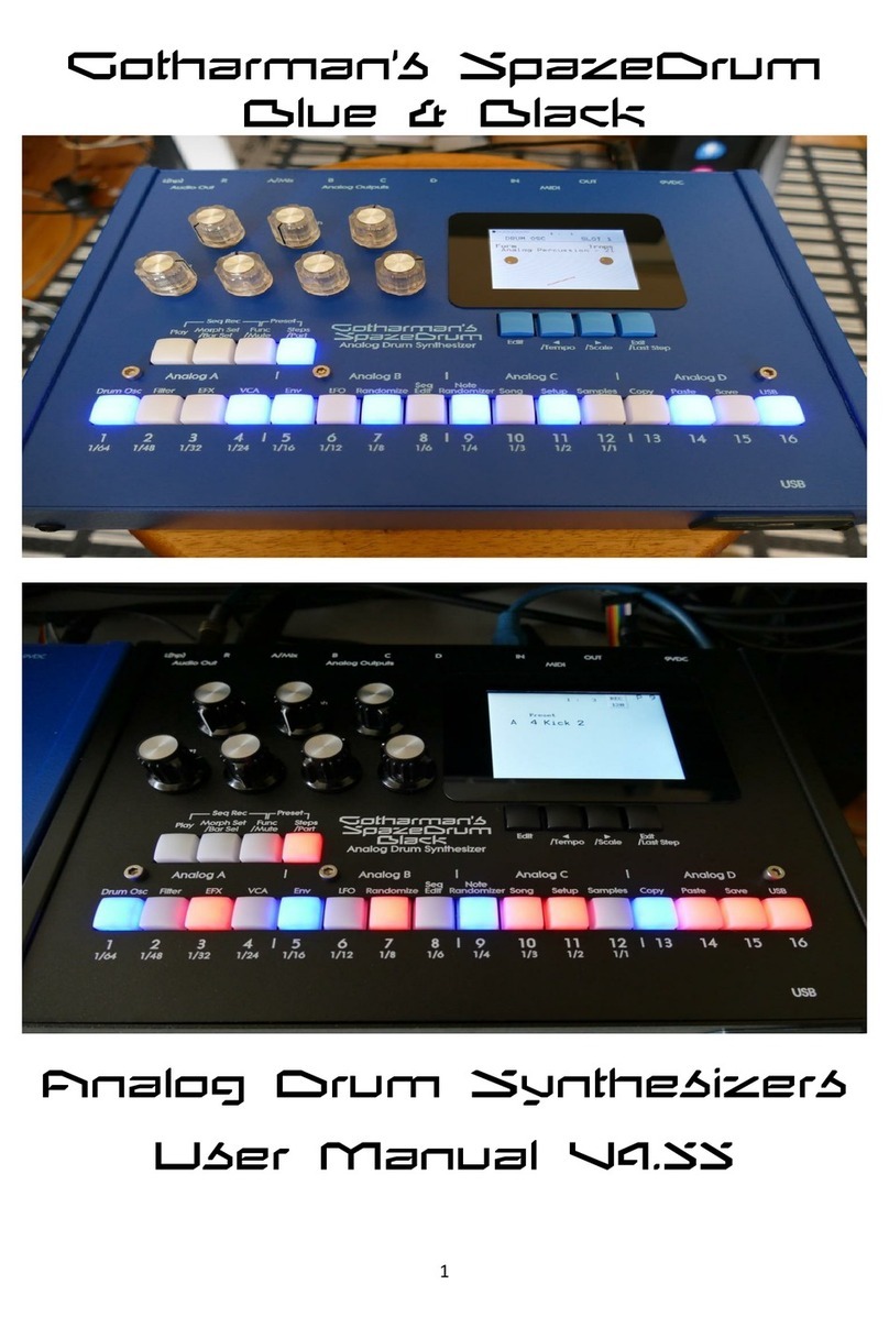 Gotharman SpazeDrum Blue User manual
