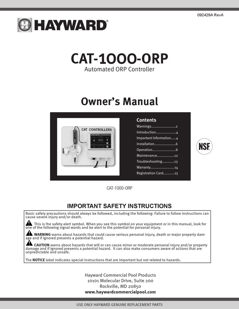 Hayward CAT-1000-ORP User manual