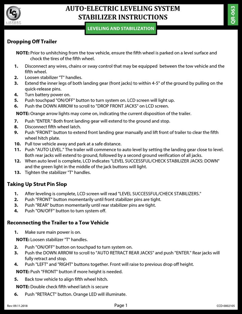 Lippert Components Ground Control 2.0 User manual Lippert Components Ground Control 2.0 User manual