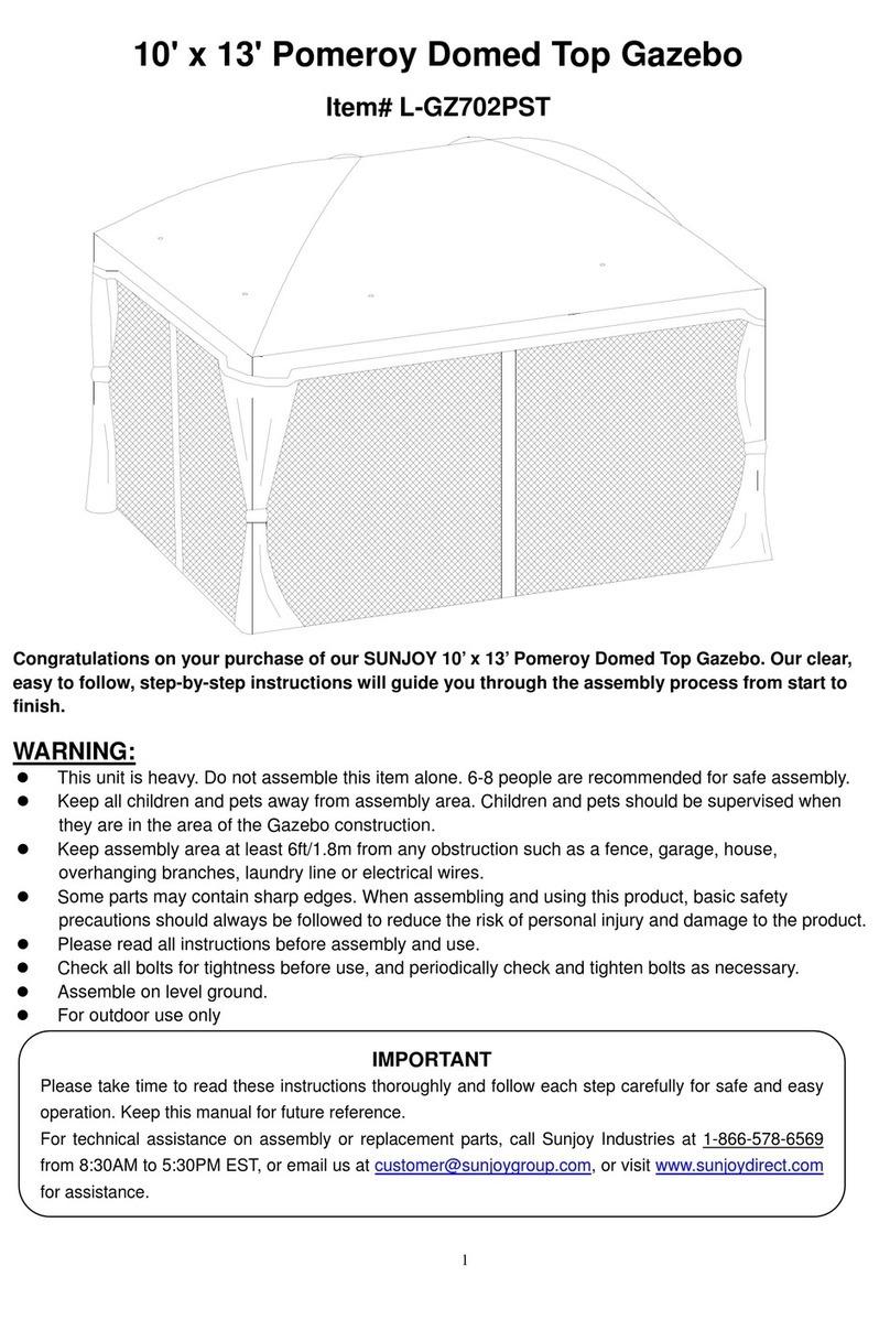 Sunjoy L-GZ702PST User manual