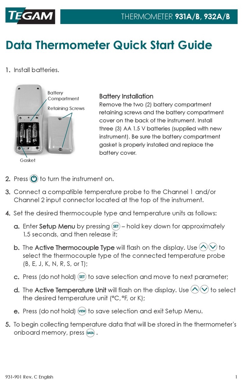 Tegam 931A quick start guide