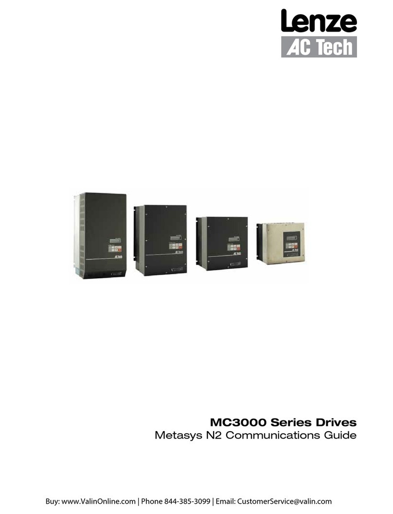 Lenze AC Tech MC3000 Series Use and care manual