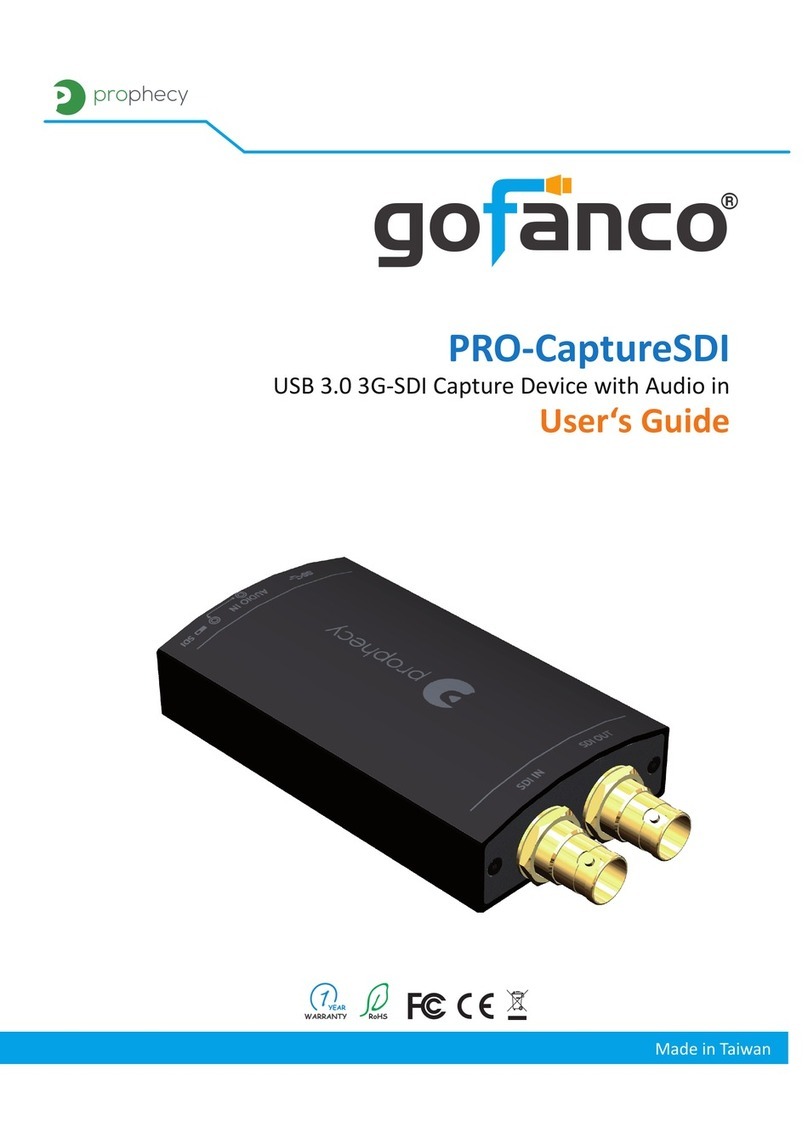 gofanco Prophecy PRO-CaptureSDI user guide