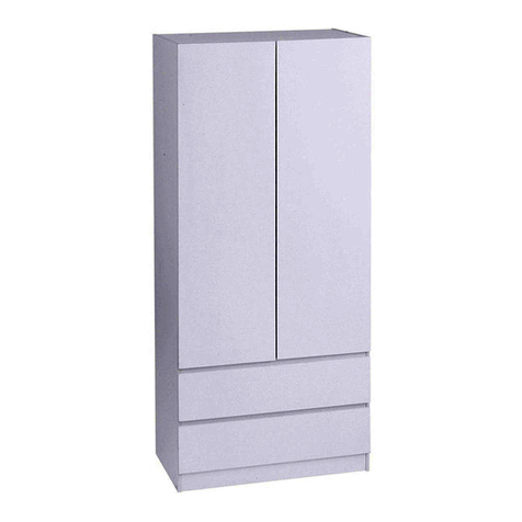 fantastic furniture COMO ROBE 2 DOOR Assembly instructions fantastic furniture COMO ROBE 2 DOOR Assembly instructions