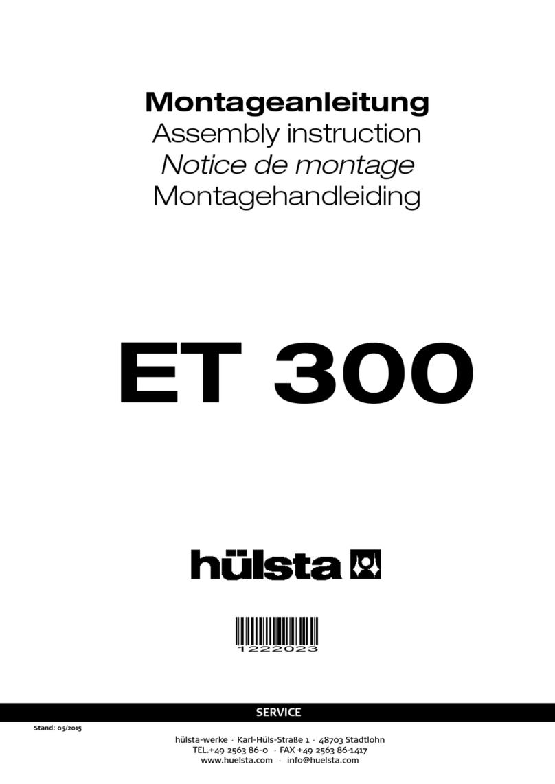 Hülsta ET 300 Assembly instructions