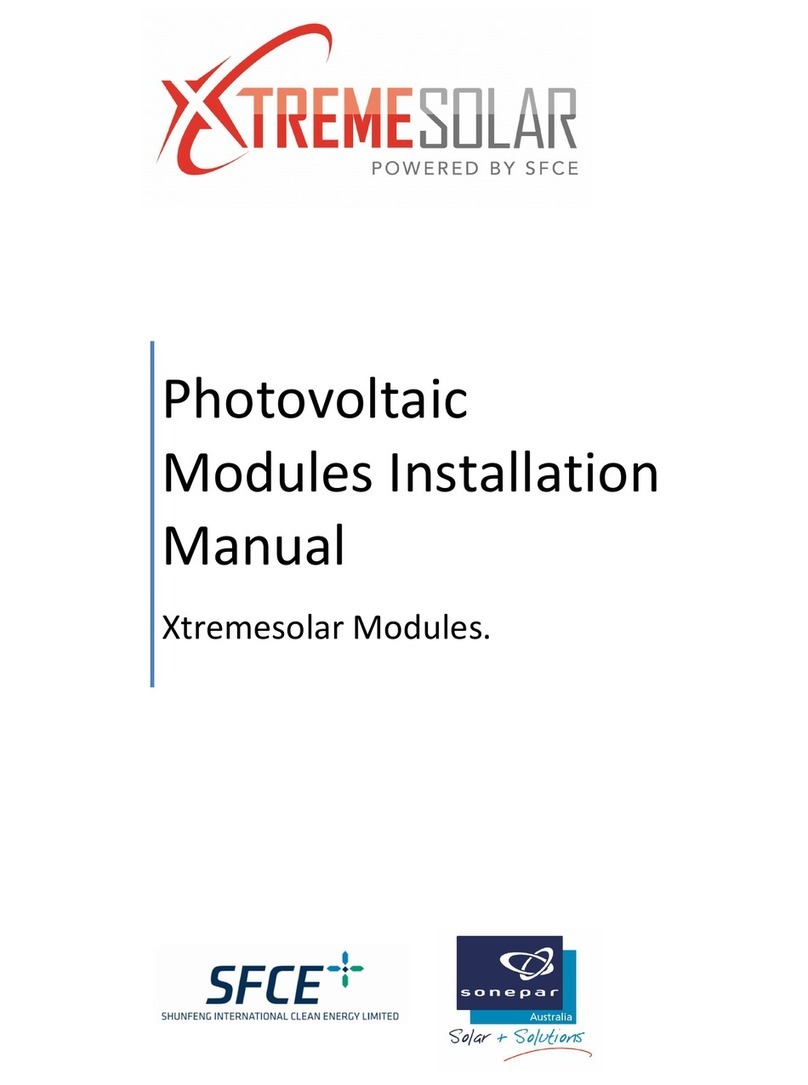 SFC Energy XTREMESOLAR XTR-S290P Series installation manual
