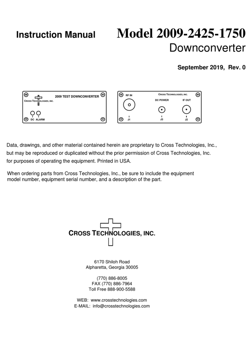 Cross Technologies 2009-2425-1750 instruction manual